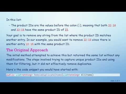 How to Remove Duplicates by Matching String Parts in C#