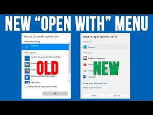 How to Enable the New Open With Dialog on Windows 11