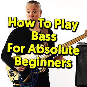 Beginner Bass Guitar Video Lesson - First Lesson Absolute Basics
