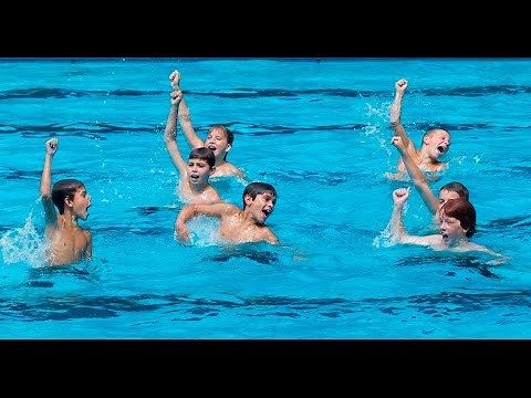 Synchronized swimming for boys