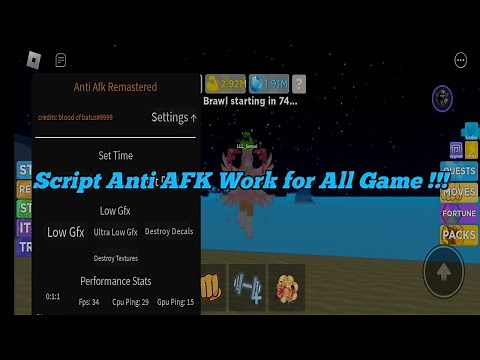 ANTI AFK SCRIPT ROBLOX !!! - WORK FOR ALL GAME | Universal Script