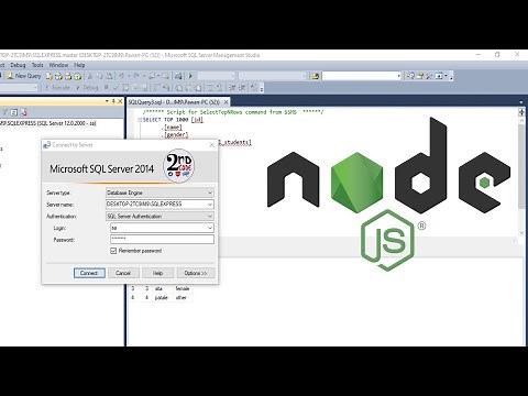 Connect Node JS With MSSQL SERVER | SQLSER AUTHENTICATION as Well as WINDOW AUTHENTICATION