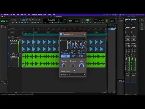 How to set up Kilohearts Compactor with a sidechain input: Mac, Pro Tools, AAX