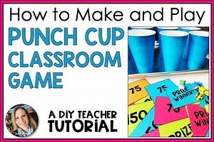 How to Make a Punch Cup Game for the Classroom - Appletastic Learning