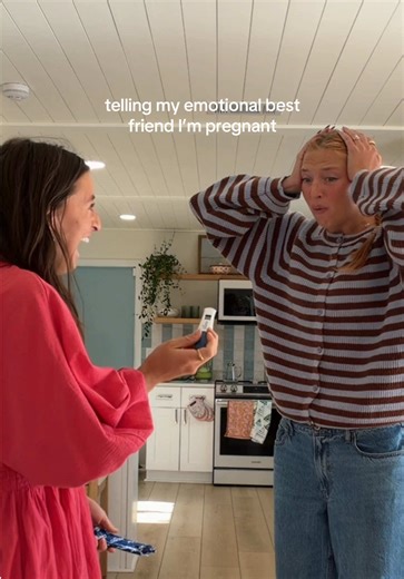 Emotional Pregnancy Announcement to Best Friend