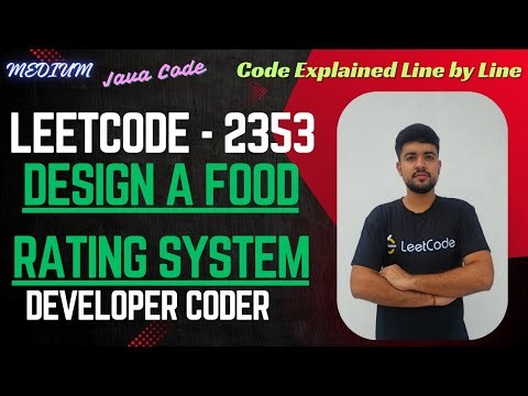 Design a Food Rating System | | LeetCode 2353 | Java Code | Developer Coder