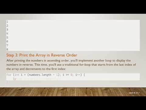Creating a Dynamic Loop to Traverse and Reverse an Array in Java