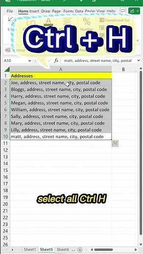 how to create address labels in Microsoft Excel#office365 #excel #excelformula #exceltips