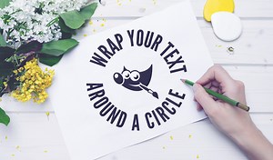 How To Wrap Text Around A Circle with GIMP – Logos By Nick