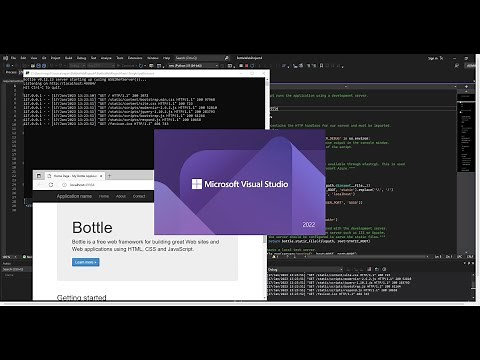 Website with Python inside Visual Studio 2022 (Getting Started)