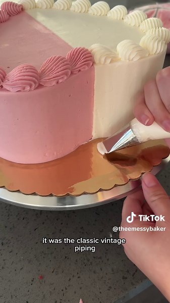 Every cake has its flubs 💛 #cakedecorating #heartshapedcake #caketok | Cake Decorating