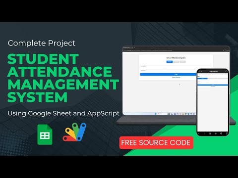 I Build a FREE Student Attendance Management System | Free and complete project with source code.