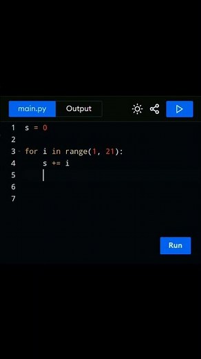 Sum of First 20 Numbers in Python 🧠 | Loop Example | DailyCodeLearning. #shorts #python #viralshorts