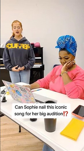 Can She Nail BILLIE EILISH SONG w/Vocal Coach??!😲💙🎶 #lovely #audition #singer #viral #vocalcoach