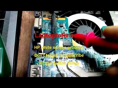 how to fix white screen on laptop| hp white screen solution