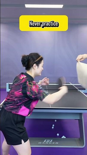 Never practice like this when playing table tennis #tabletennis #instructions #pingpongtips