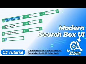 C# Create a Modern Search Box in Windows Forms!🚀