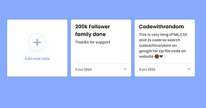Build A Notes App Using HTML ,CSS & Javascript
