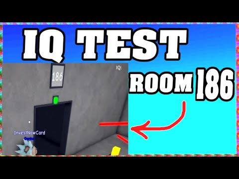 ROOM 186 IQ TEST Roblox Walkthrough 🧠 [Full Guide English]