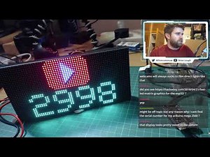 Making Monday - Getting an 64x32 RGB Matrix working with an ESP32 [Was Live On Twitch]
