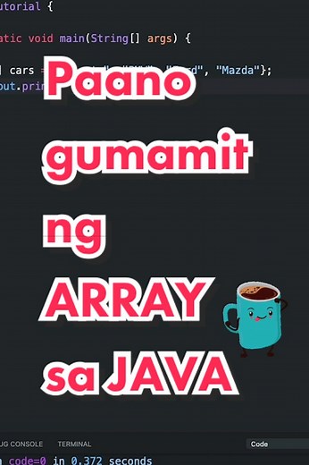 Java Array Tutorial in Tagalog for Beginners