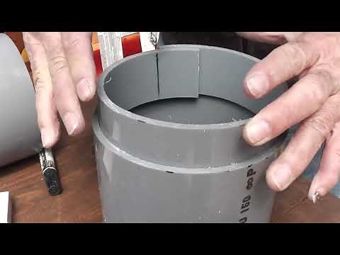 くくり罠用の塩ビパイプを真っ直ぐに切る方法