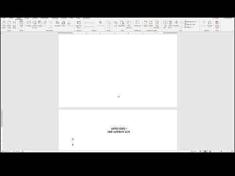 Appendices Word for Office365