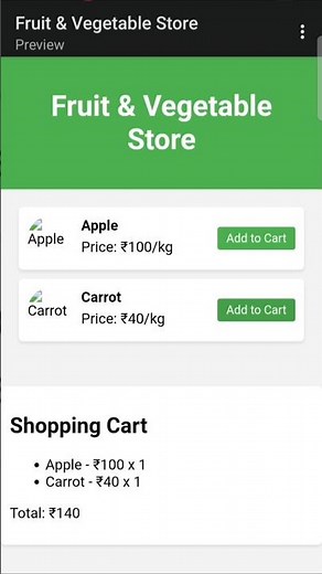 How to Build a Dynamic Fruits & Vegetables E-Commerce Website Using HTML, CSS & JavaScript |
