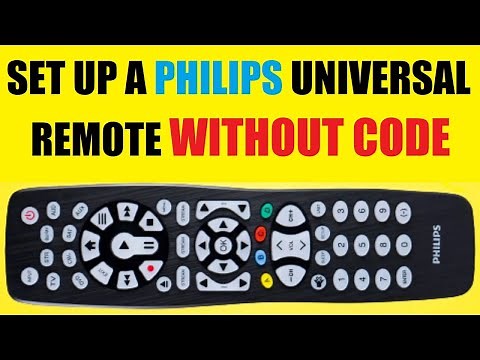How to program a PHILIPS universal TV remote control to any device, no code required