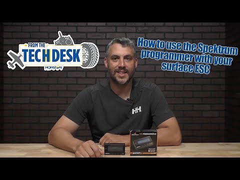 From the Tech Desk: How to use the Spektrum programmer with your surface ESC