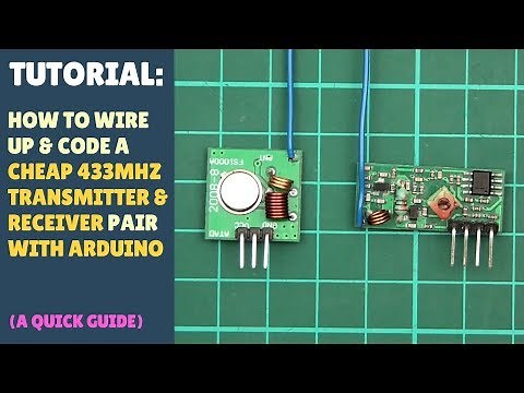 TUTORIAL: How to set up wireless RF (433Mhz) Transmitter Receiver Module - Arduino Quick Simple