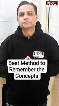 Best method for students to remember the concepts | Technique to remember the concepts