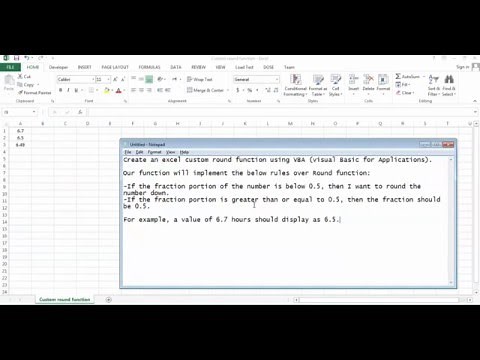 Excel custom round function - VBA