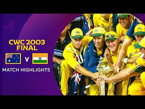 Cricket World Cup 2003 Final: Australia v India | Match Highlights