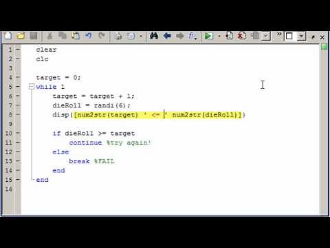 MATLAB Break and Continue