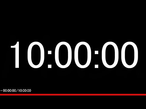 10 Hour Silent Count Up Timer │10時間計測（無音）