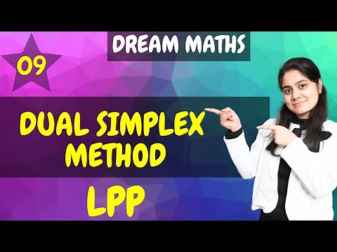 Introduction to Dual Simplex Method|LPP|Operation research|Dream Maths