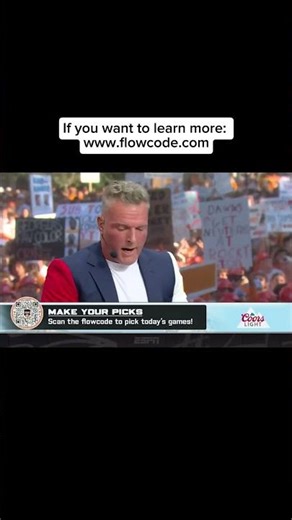 "Scan the Flowcode" on ESPN College Game Day