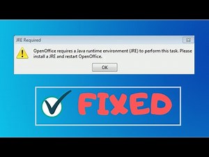[FIXED] OpenOffice requires a java runtime environment to perform this task | Rajnath Prasad