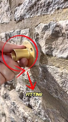 Precision Wall-Mounted Brass Pipe Fitting Installation – Professional Plumbing Tutorial.