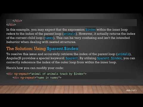 How to Use Nested Loops with $index in AngularJS