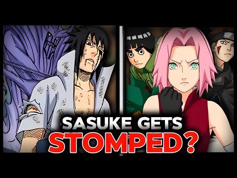 Sasuke vs Sakura, Rock Lee, Kiba & Sai || Kage Summit Arc