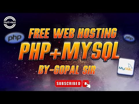 How to Host a PHP & MySQL Website for Free| No Cost| FREE Web Hosting| DigiCoders Technologies