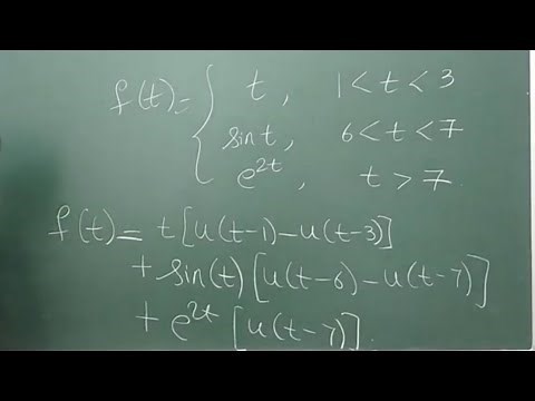 Session 13: Unit Step function examples and how to express a function in terms of unit step function