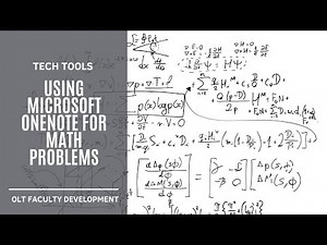 Using Microsoft OneNote for Math Problems