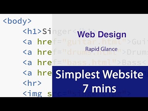 Simplest 4 Page Website - Tutorial HTML