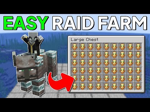 MINECRAFT EASY RAID FARM TUTORIAL 1.21+