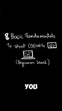 8 Basics of Coding Every Beginner must know | College Placement Guide ✅ #college #placements