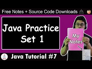 Java Tutorial: Chapter 1- Practice Set | Java Practice Problems With Solution
