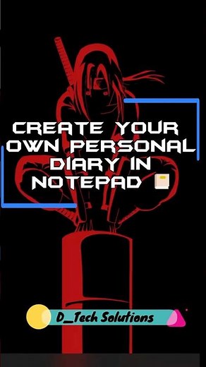 🔥 Notepad Trick: Make a Secret Diary on Your PC📔Create Your Personal Diary in Notepad Windows Tricks
